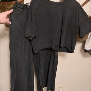 Z Supply Charcoal Loungewear Set
